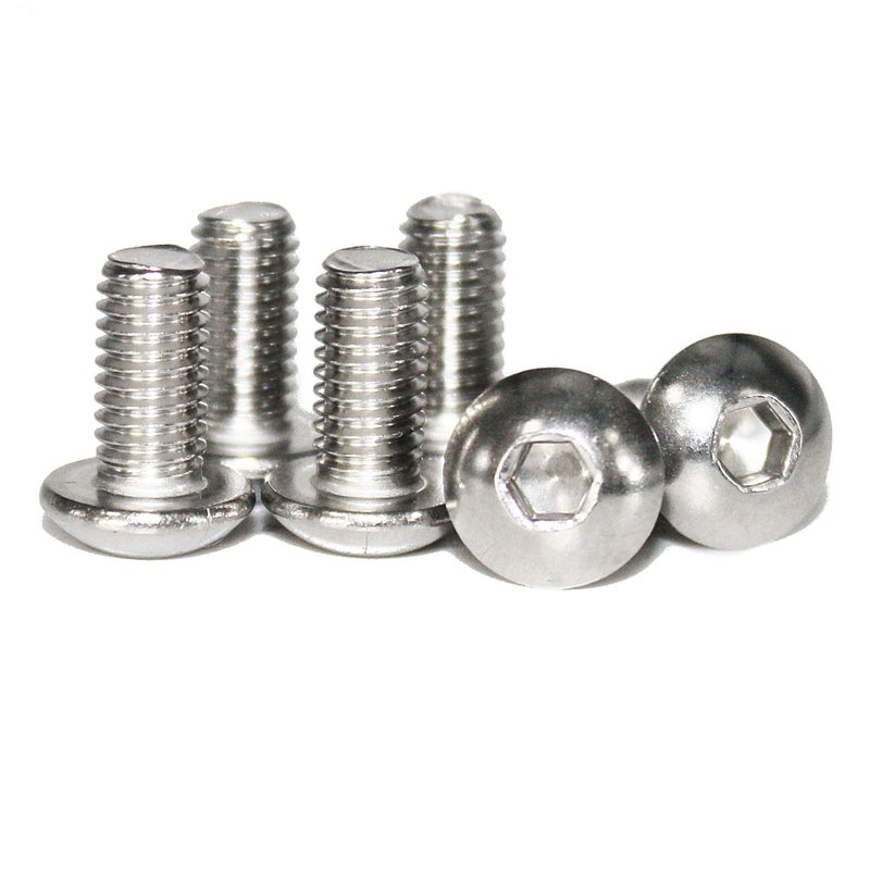Fullerkreg 100 Pcs M4-0.70 x 8mm Button Head Socket Cap Bolts Screws, 18-8 Stainless Steel, Allen Hex Drive, ISO 7380, by Fullerkreg,Come in a Plastic Case - Image 4